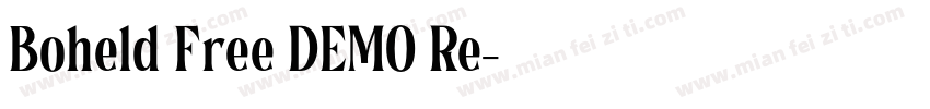 Boheld Free DEMO Re字体转换
